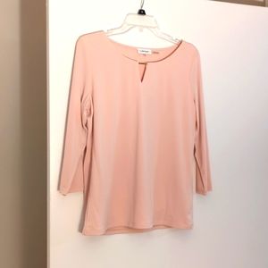 Light pink women's Calvin Klein blouse